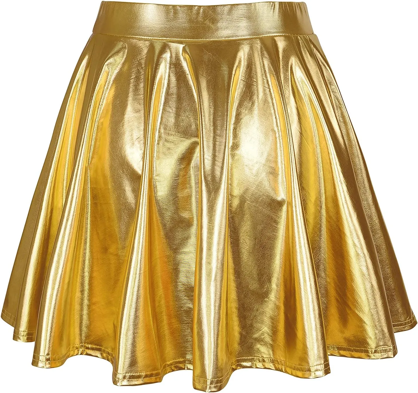 American Trends Womens Mini Skirt Pleated Flared Skater Skirt Metallic Skirt Athletic Tennis Skirt