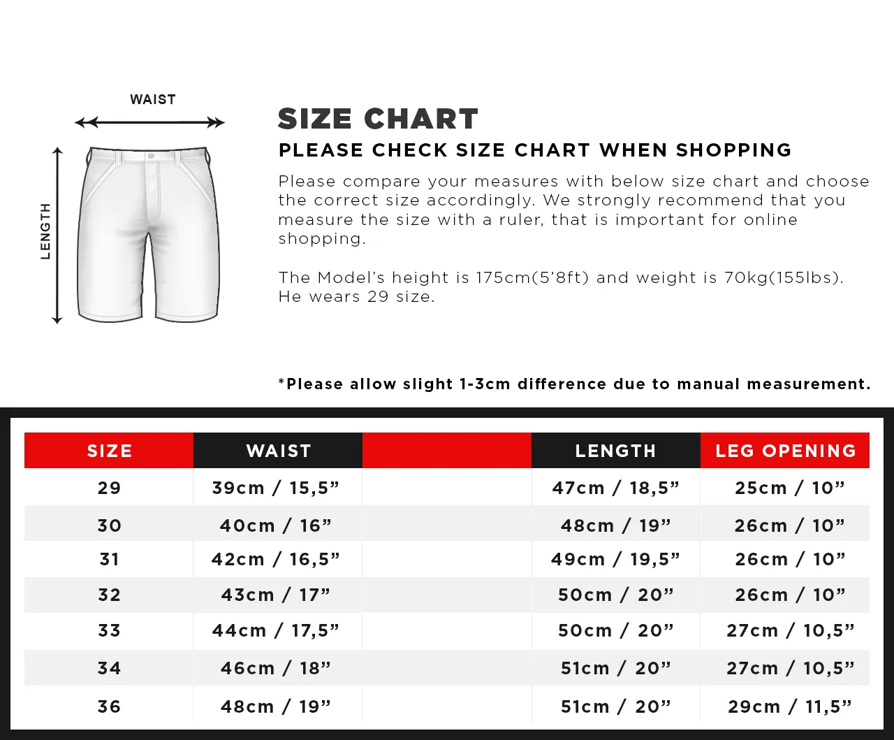 Black&White Striped Jean Shorts