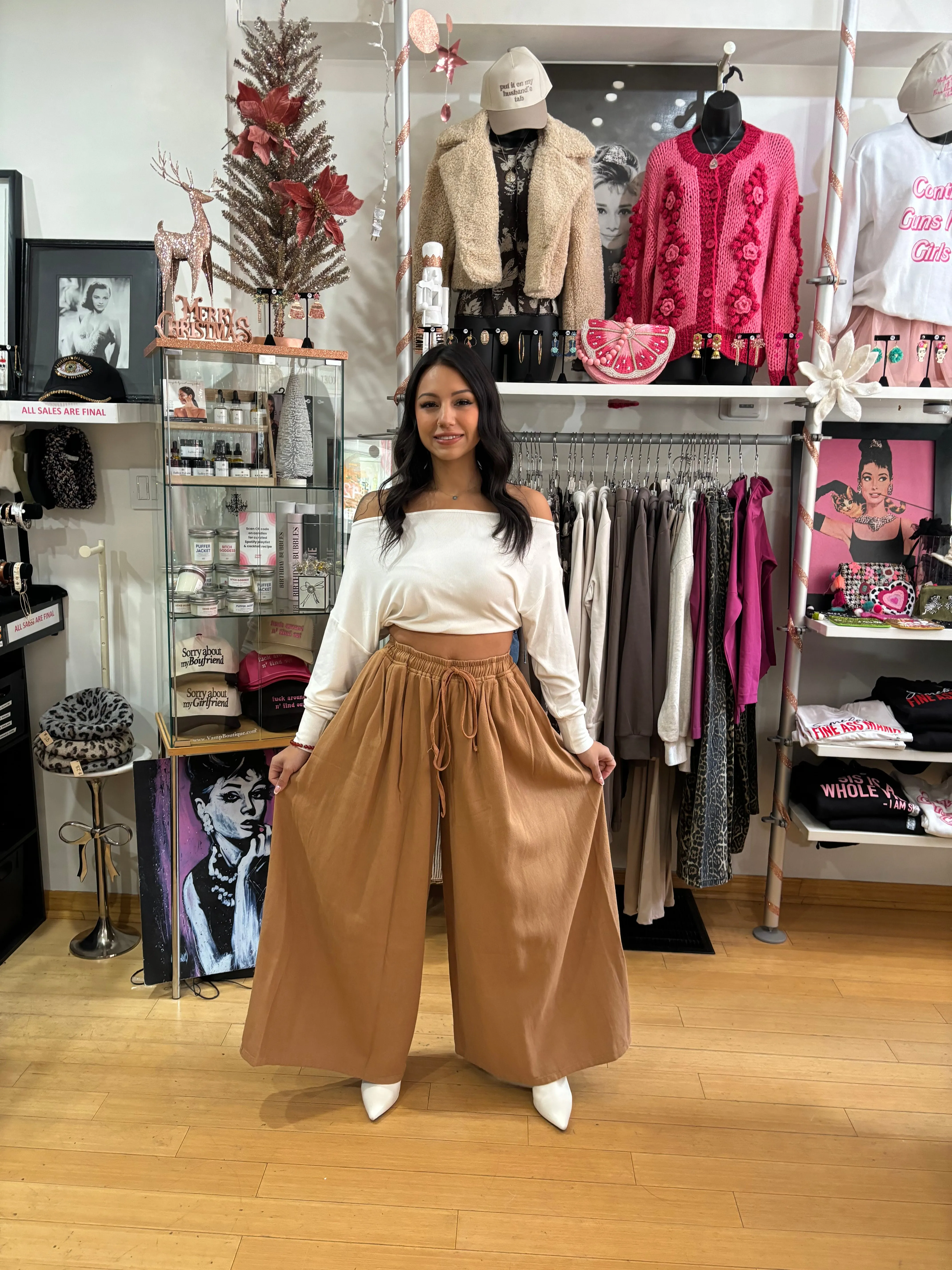 Cali Camel Wide Leg