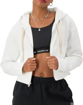 Champion Women's Sweatshirt, Vintage Wash Hoodie, Zip-Up Hoodie with Vintage Wash For Women