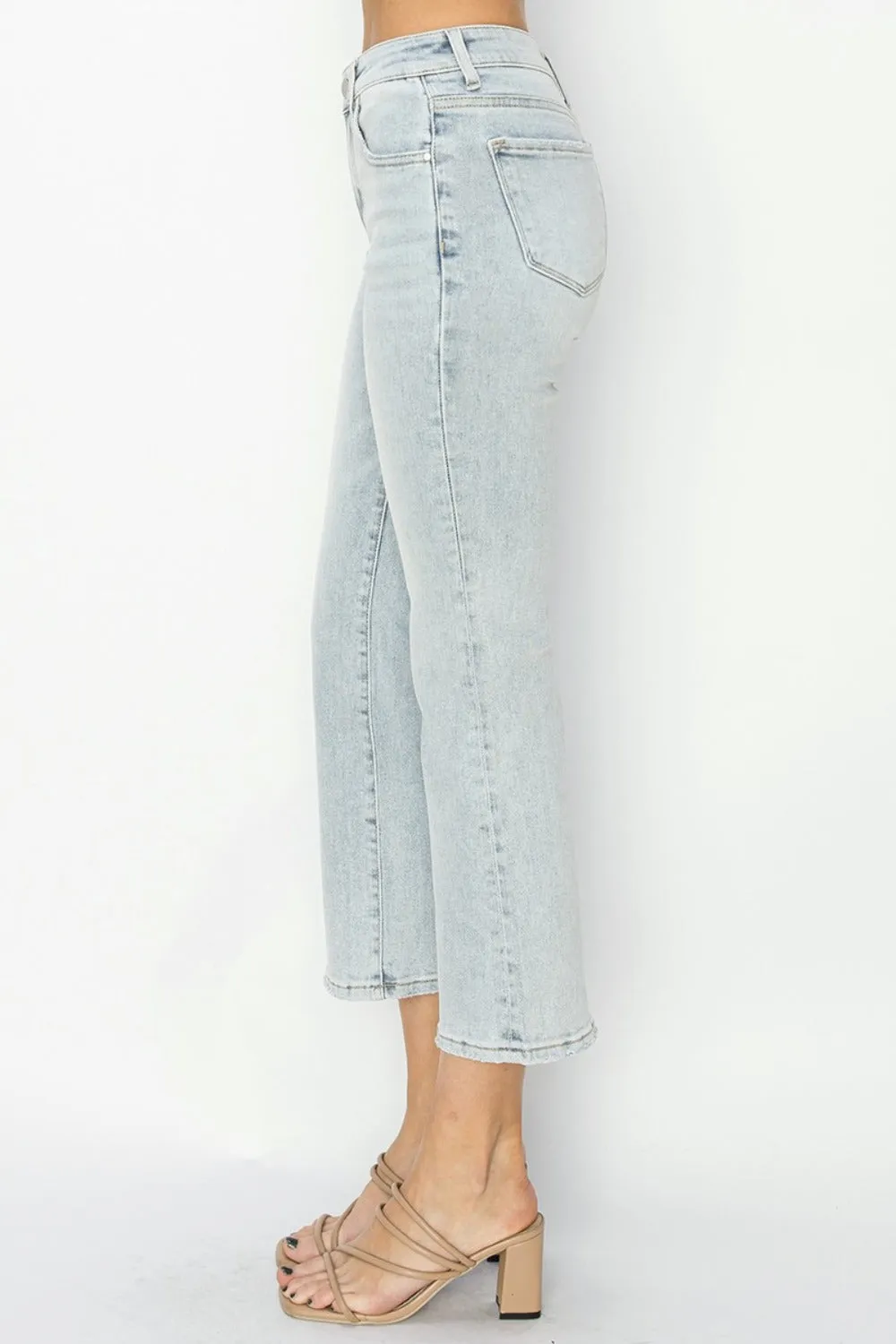 Clare Mid Rise Cropped Flare Jeans