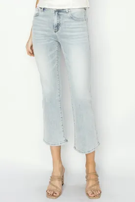 Clare Mid Rise Cropped Flare Jeans