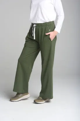 Cloth Paper Scissors  -  Wide Leg Track Pant  -  Bronze Green