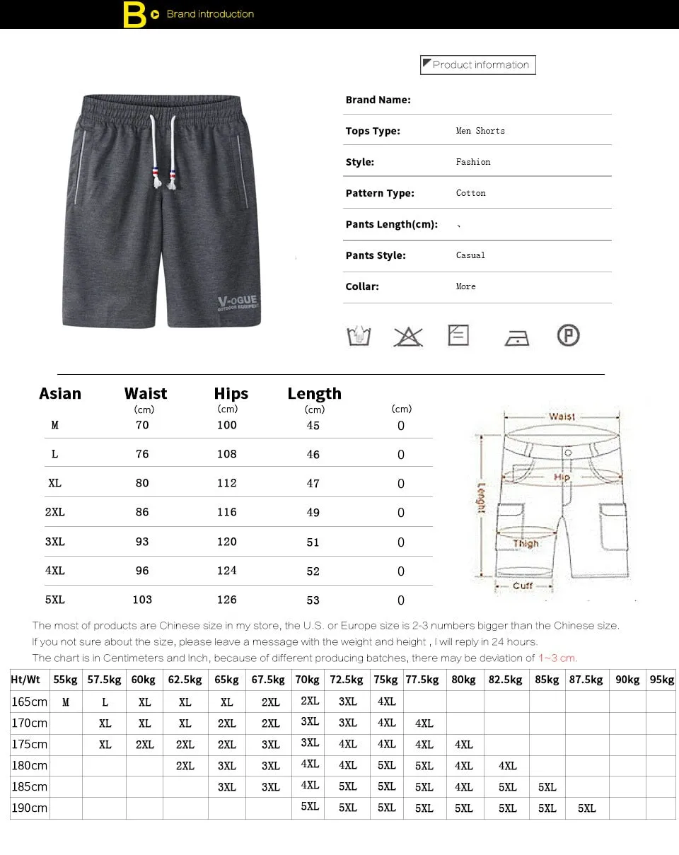Fashion Brand Men's Shorts Spring Summer Male Shorts Fitness Bodybuilding Workout Man Fashion Shorts