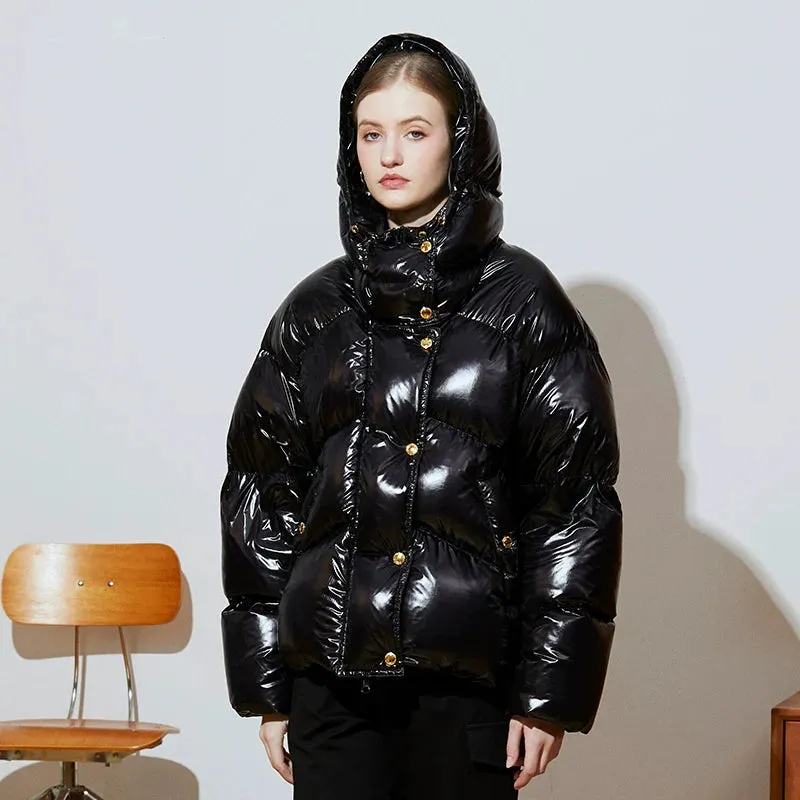 Glossy Puffer Jacket