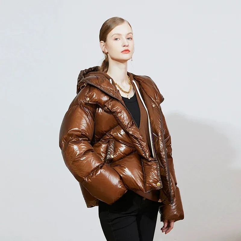 Glossy Puffer Jacket