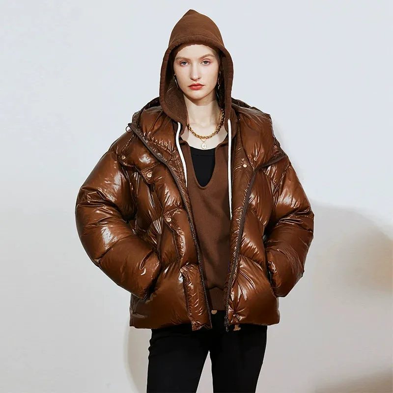 Glossy Puffer Jacket