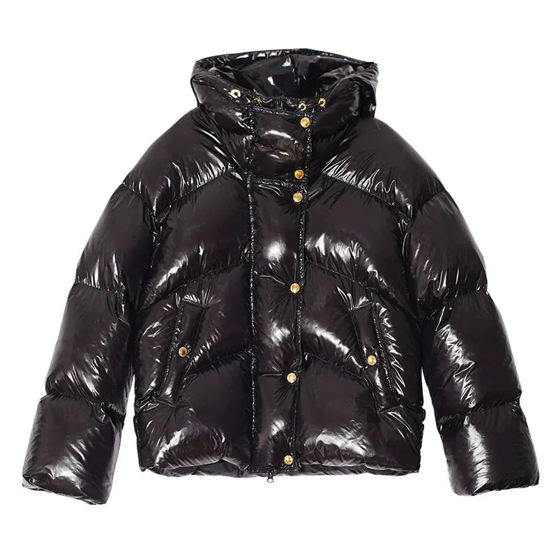 Glossy Puffer Jacket