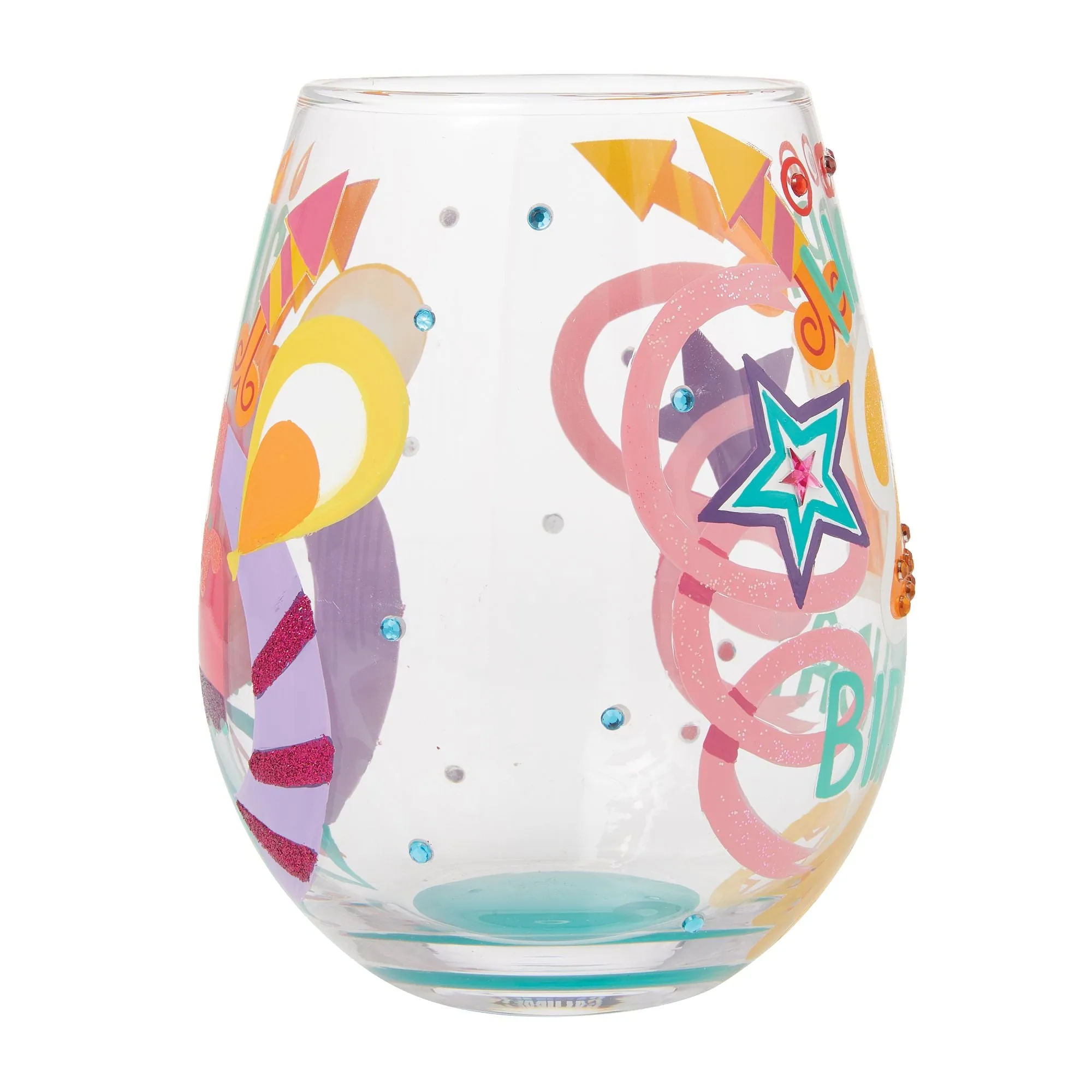 Happy 21st Stemless Wine Glass