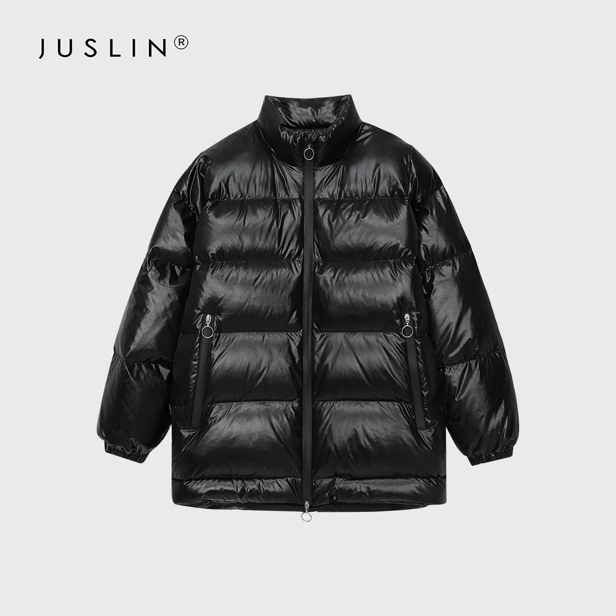 High Collar Quilted Puffer Jacket