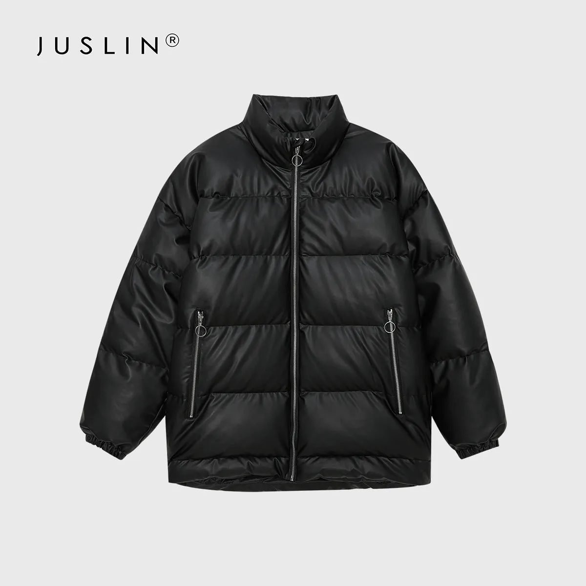 High Collar Quilted Puffer Jacket