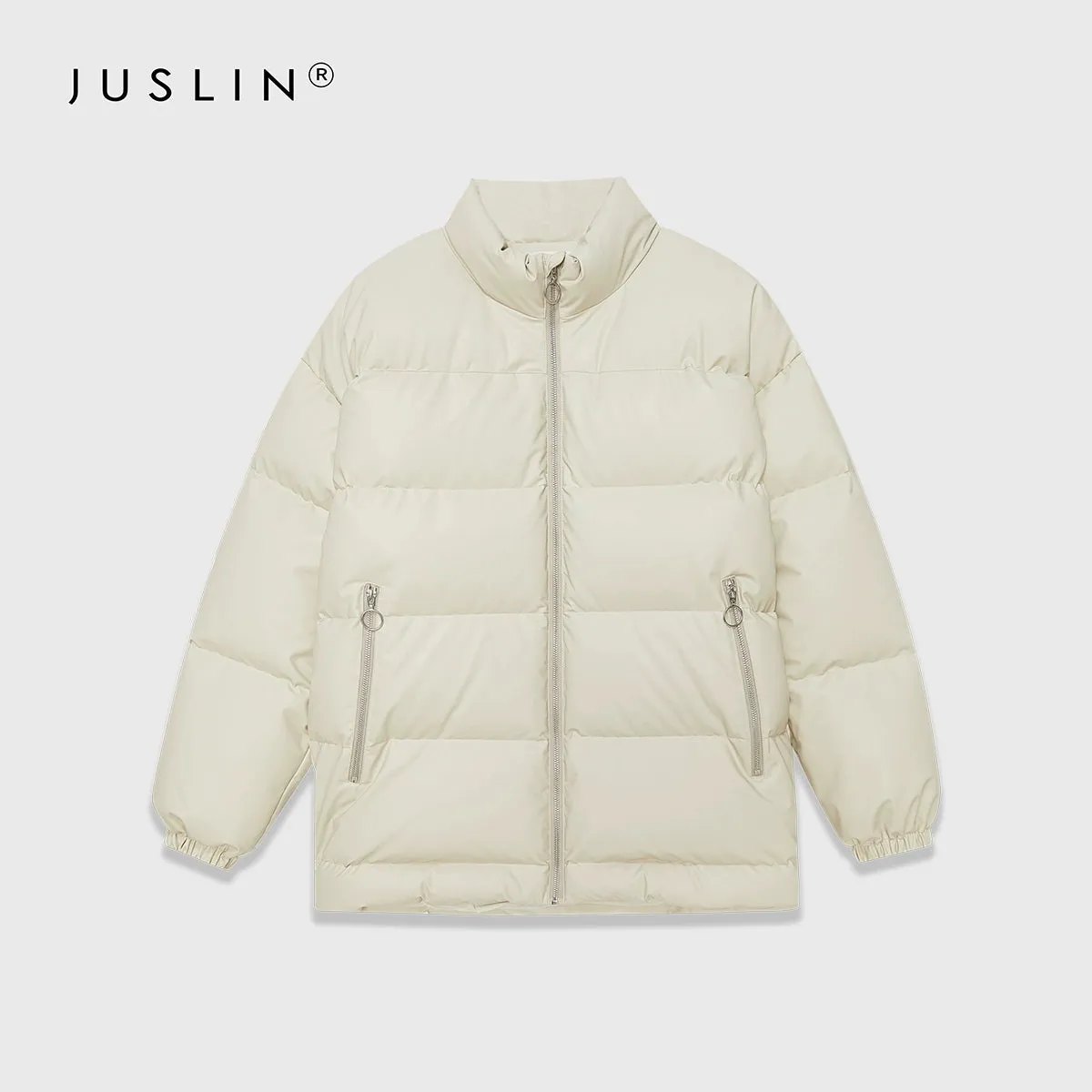 High Collar Quilted Puffer Jacket