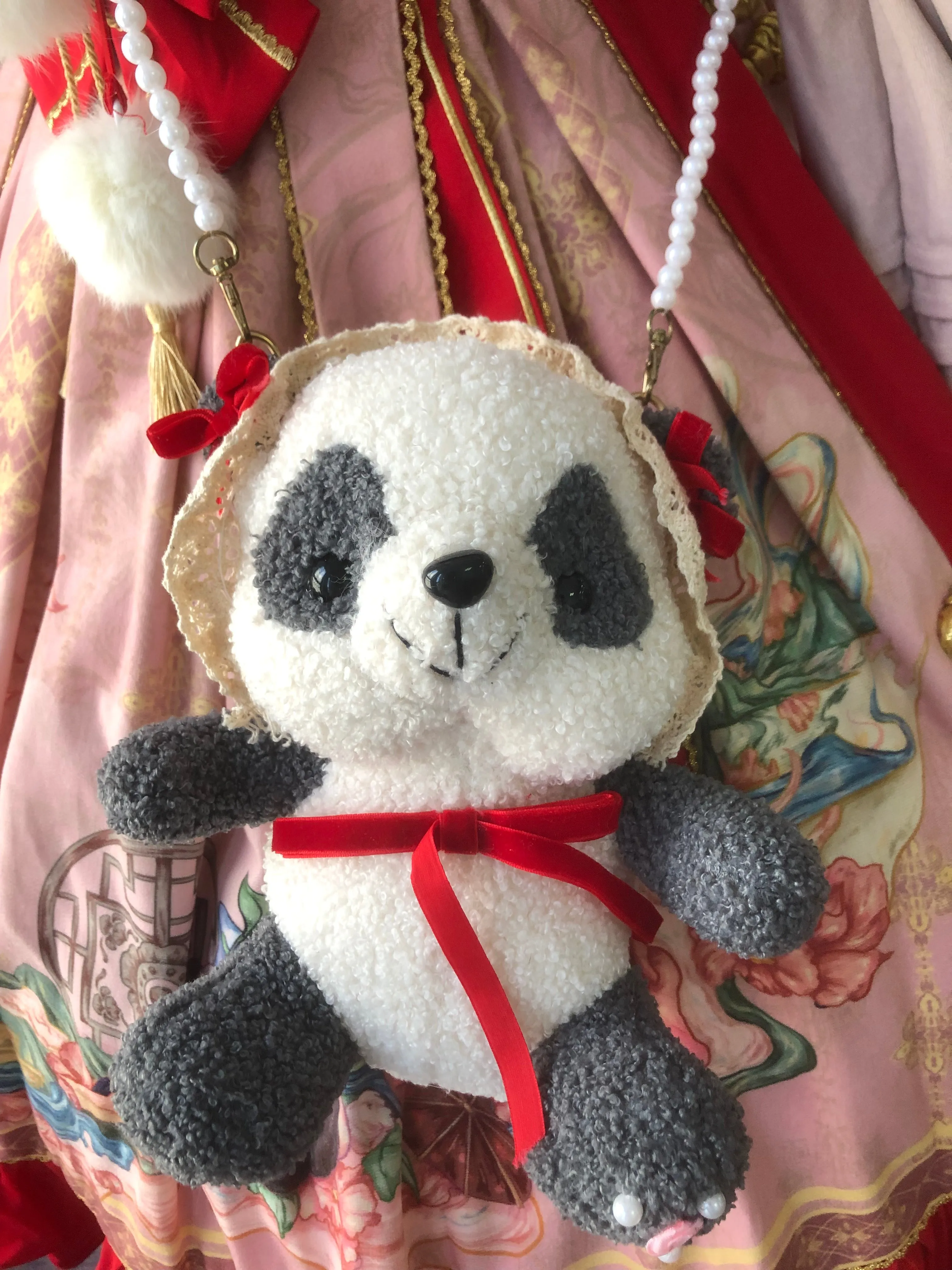 JSK Full Set♥Ready to Ship♥Red Panda ♥Chinese Style Lolita Dress