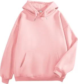 KEEVICI Pullover Sweatshirts for Women Cute Strawberry Cow Print Hoodie Casual Fuzzy Top