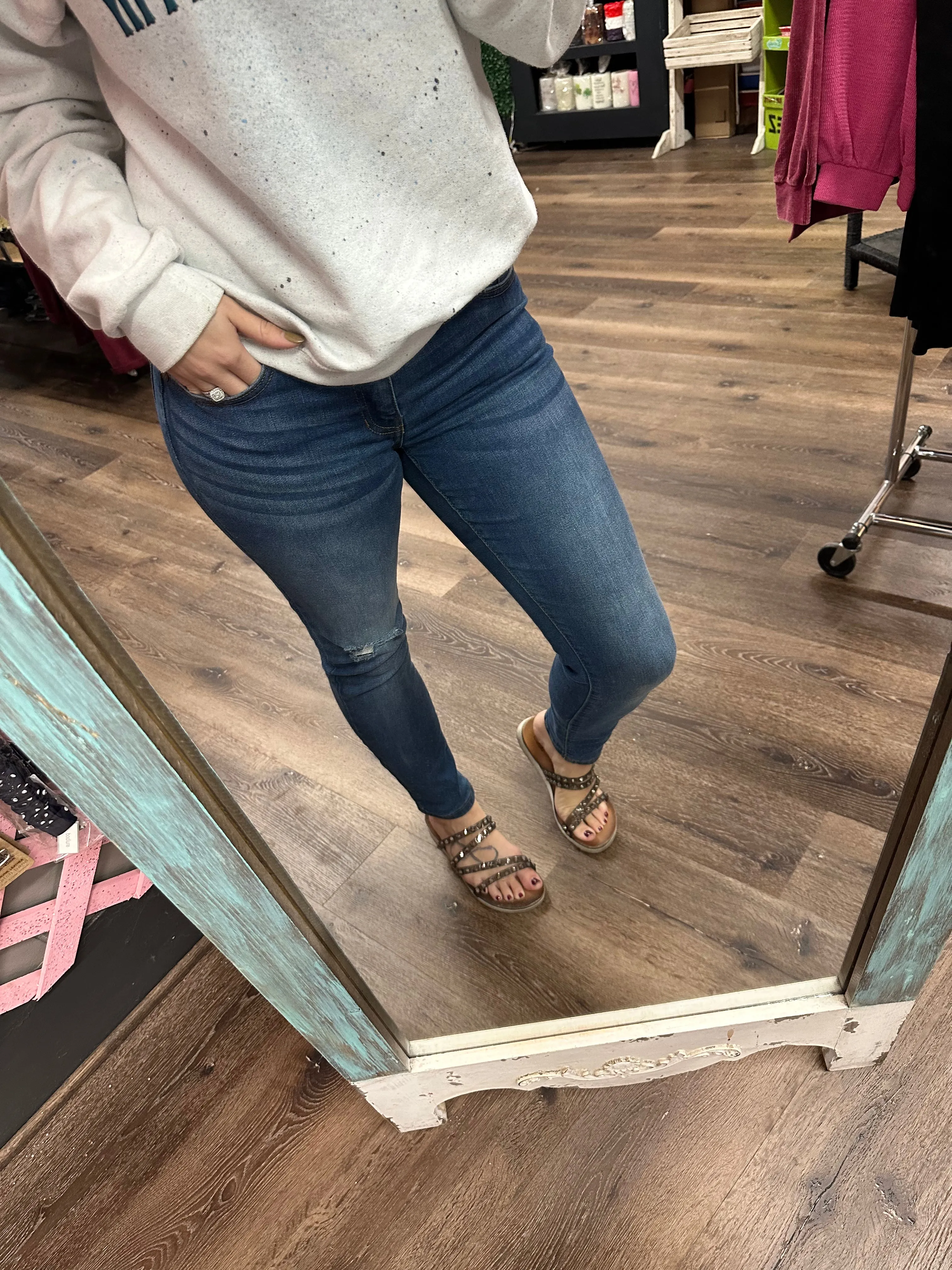 Kylie Skinny Distressed Jeans