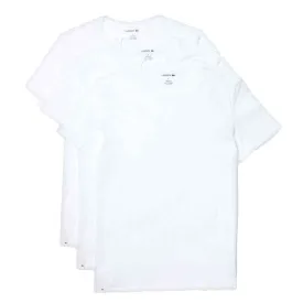 Lacoste Classic Crew Neck 3 Pack T-Shirts - White