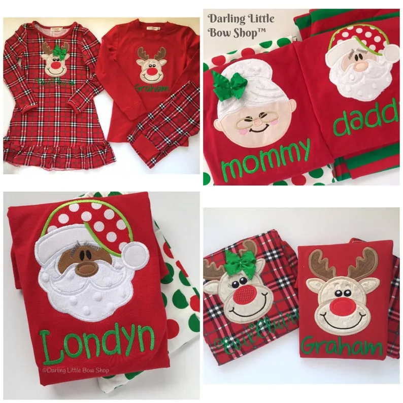 LIMITED Family Christmas Pajamas and Nightgowns - plaid style - infant to adult sizes