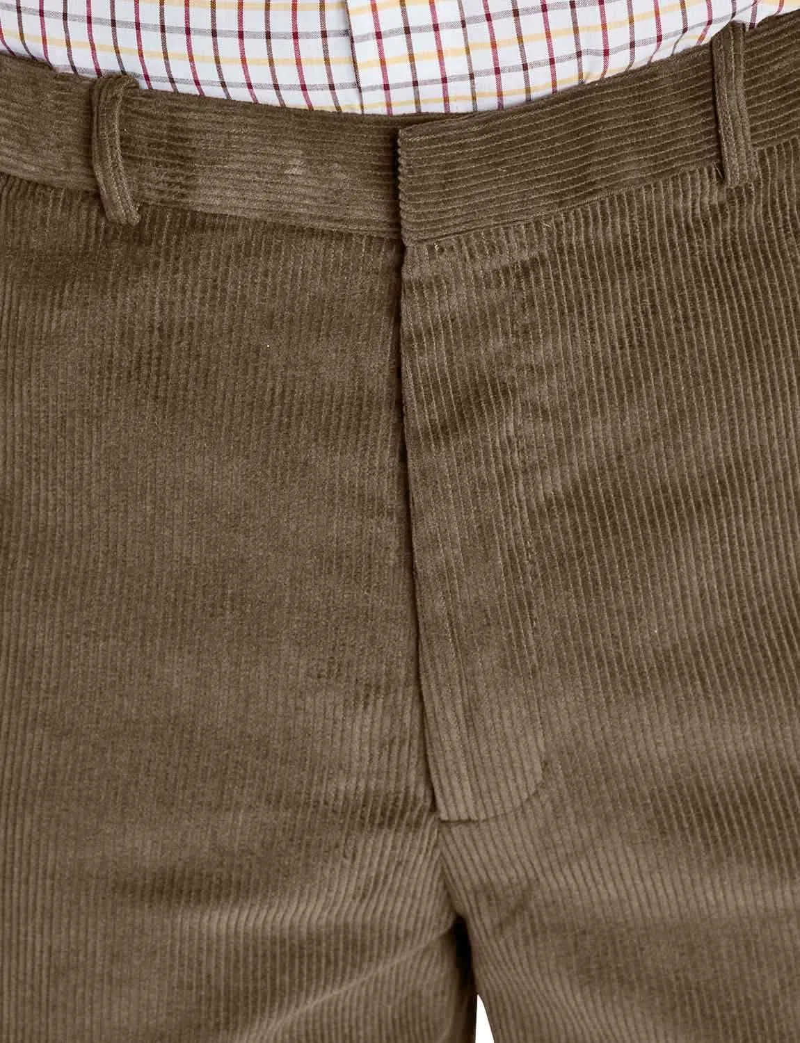 Men's Corduroy Pants with Hidden Extra Stretch Elasticated Waist