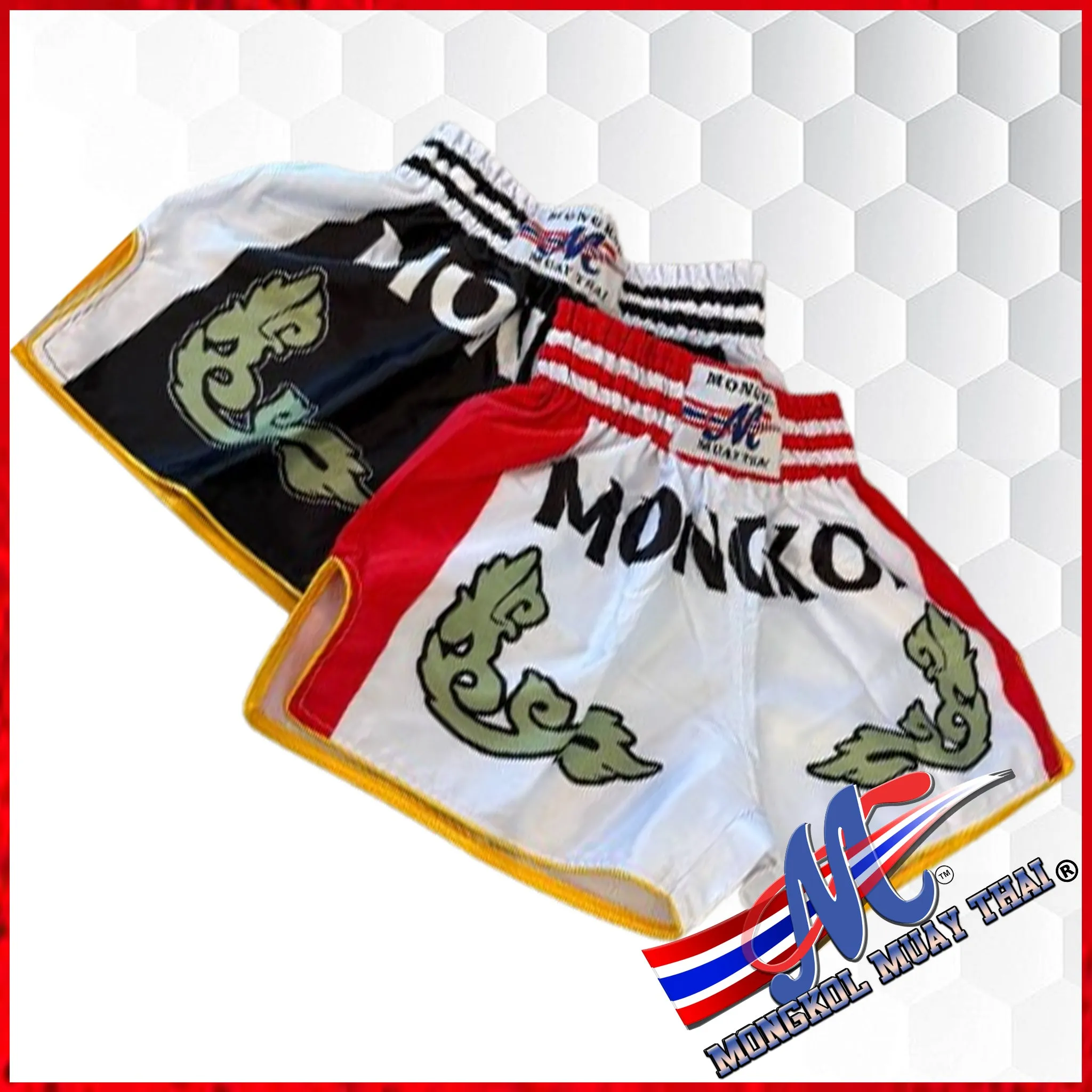 Mongkol Muay Thai Shorts Mel Black