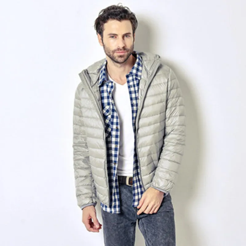 Sidiou Group White Duck Down Jacket Men