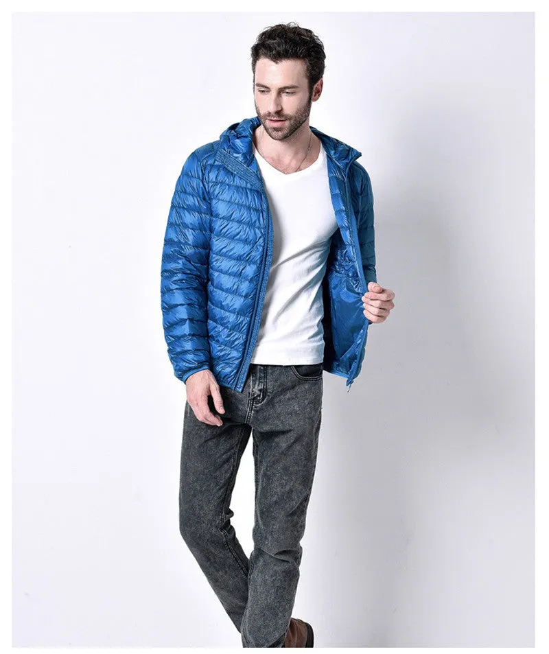 Sidiou Group White Duck Down Jacket Men