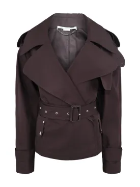 Stella McCartney Cropped Cotton Trench Coat