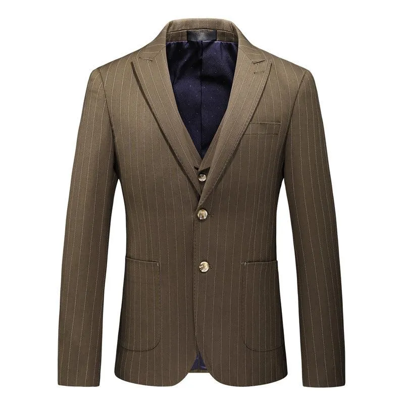 Three-piece Slim Wedding Suit Men