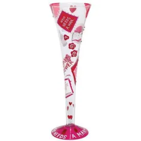 Who Needs a Man Champagne Flute by Lolita®