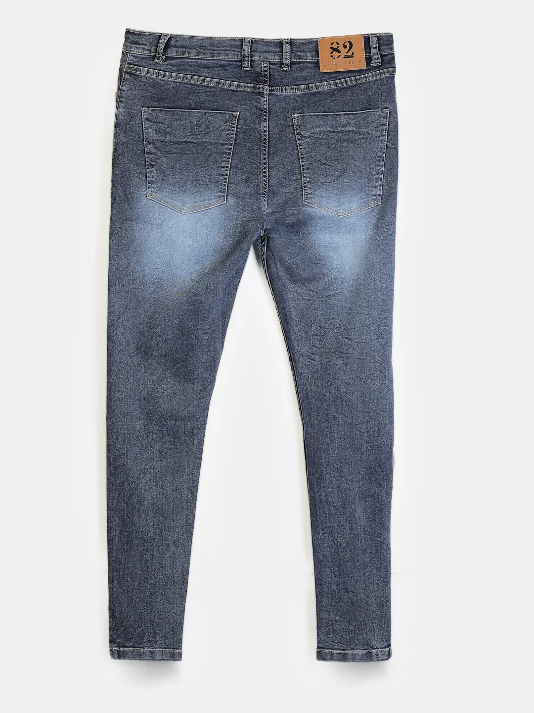 Women Blue Regular Fit Mid-Rise Mildly Distressed Jeans